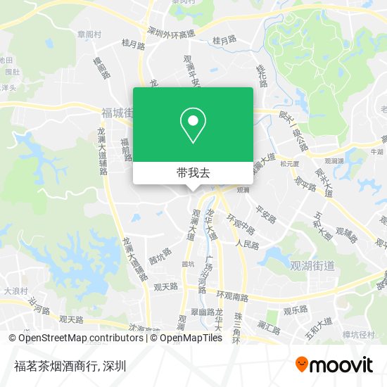 福茗茶烟酒商行地图