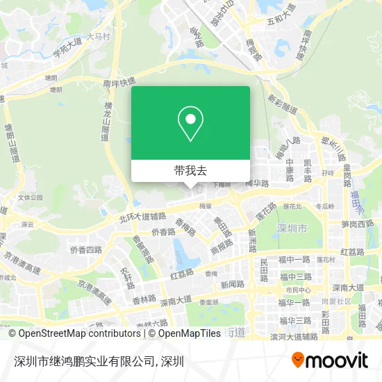 深圳市继鸿鹏实业有限公司地图