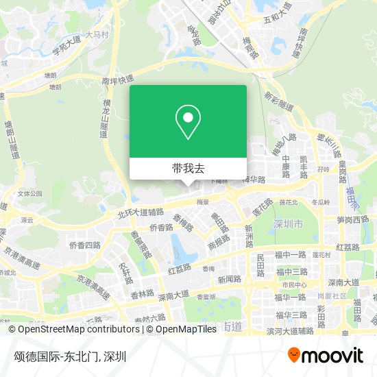 颂德国际-东北门地图
