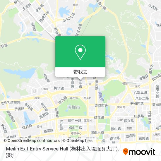 Meilin Exit-Entry Service Hall (梅林出入境服务大厅)地图