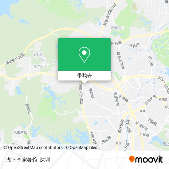 湖南李家餐馆地图