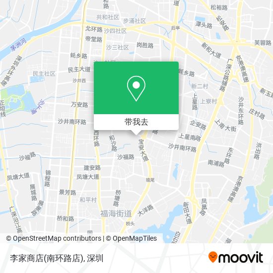 李家商店(南环路店)地图
