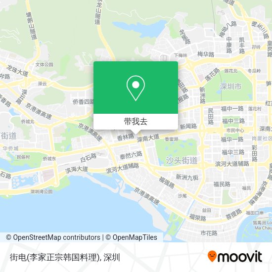 街电(李家正宗韩国料理)地图