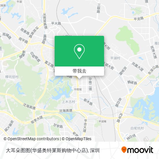 大耳朵图图(华盛奥特莱斯购物中心店)地图