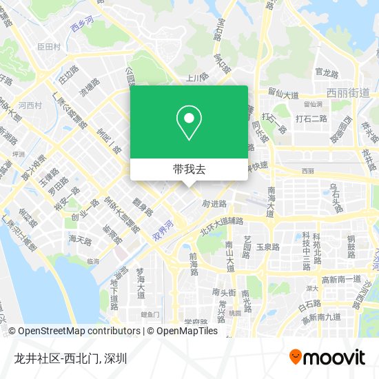 龙井社区-西北门地图