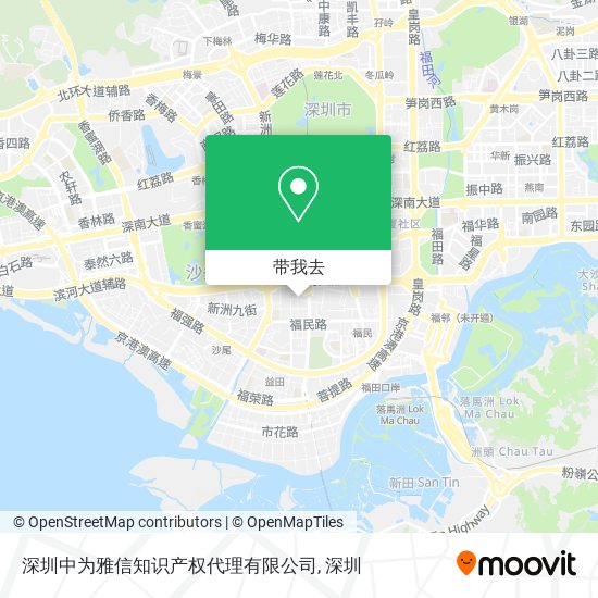 深圳中为雅信知识产权代理有限公司地图