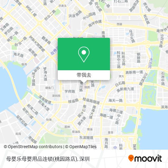 母婴乐母婴用品连锁(桃园路店)地图