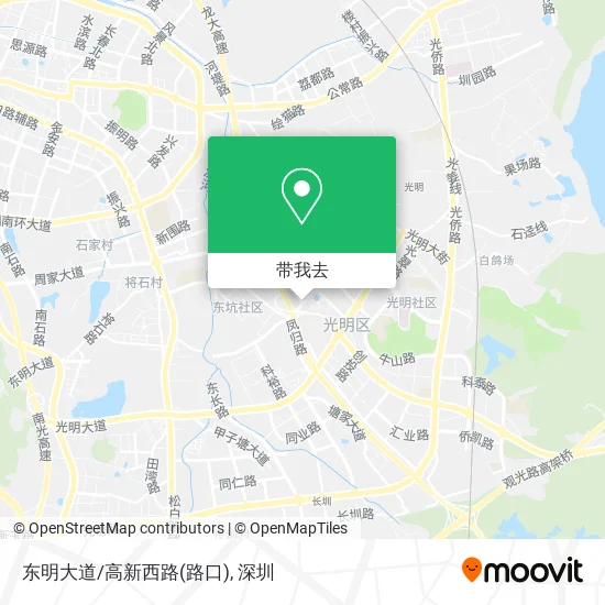 东明大道/高新西路(路口)地图