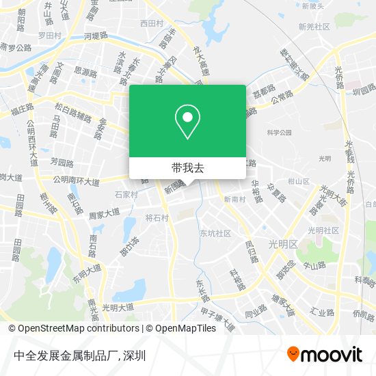 中全发展金属制品厂地图