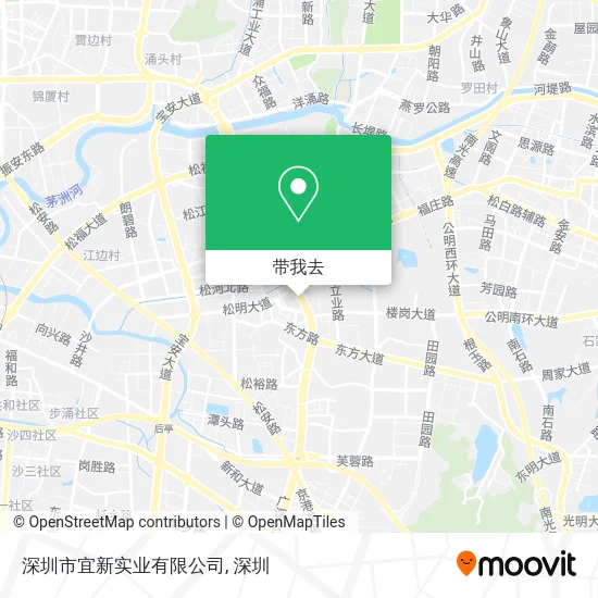 深圳市宜新实业有限公司地图