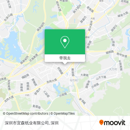 深圳市宜森纸业有限公司地图