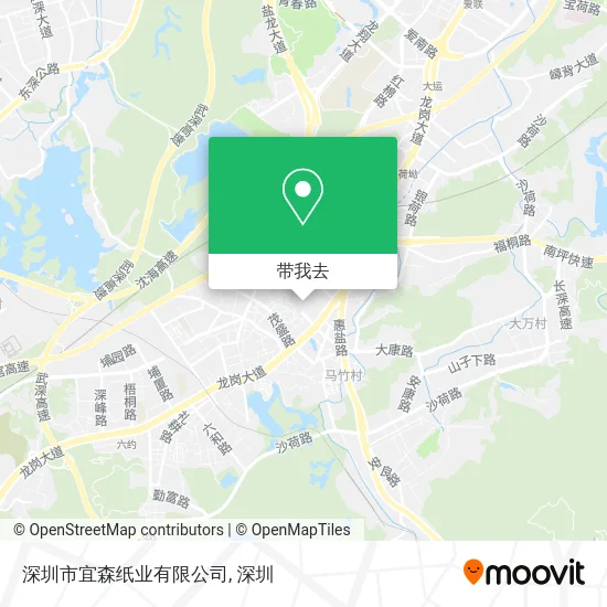 深圳市宜森纸业有限公司地图