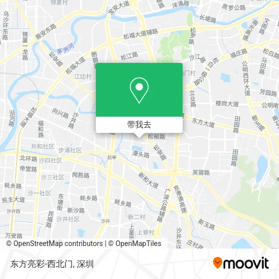 东方亮彩-西北门地图