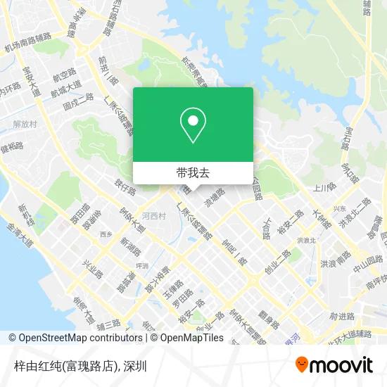 梓由红纯(富瑰路店)地图