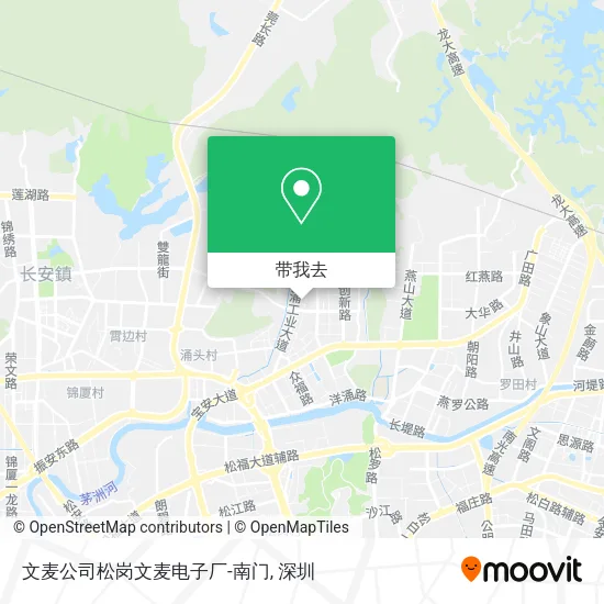 文麦公司松岗文麦电子厂-南门地图
