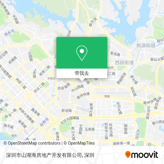 深圳市山湖海房地产开发有限公司地图