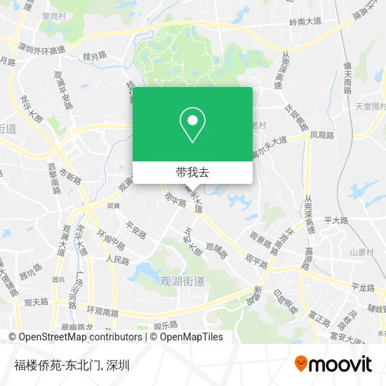 福楼侨苑-东北门地图