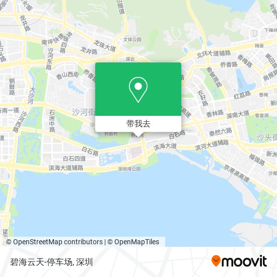 碧海云天-停车场地图