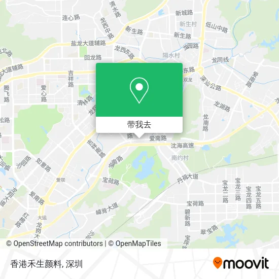 香港禾生颜料地图