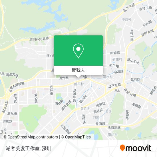 潮客美发工作室地图