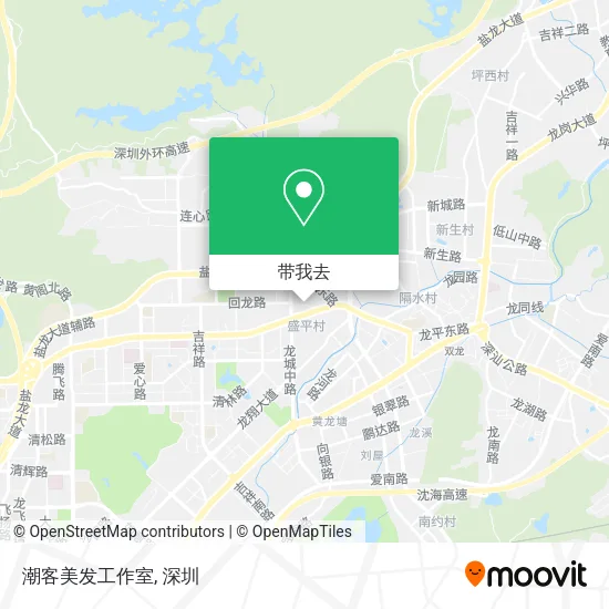 潮客美发工作室地图