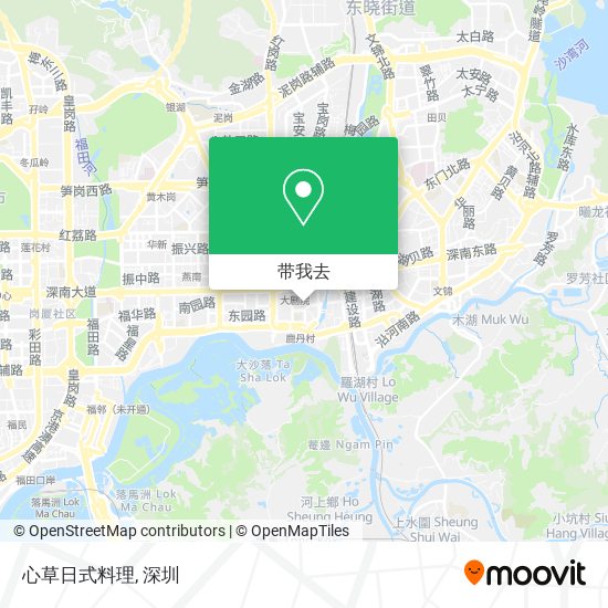 心草日式料理地图