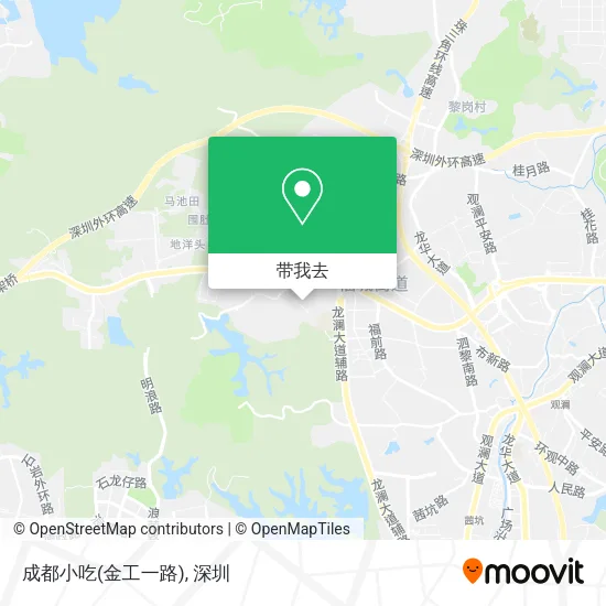 成都小吃(金工一路)地图