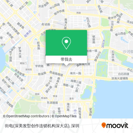 街电(深美发型创作连锁机构深大店)地图