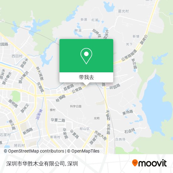 深圳市华胜木业有限公司地图
