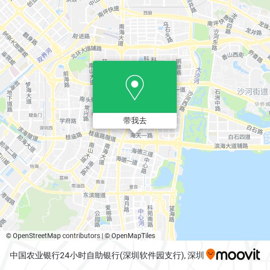 中国农业银行24小时自助银行(深圳软件园支行)地图