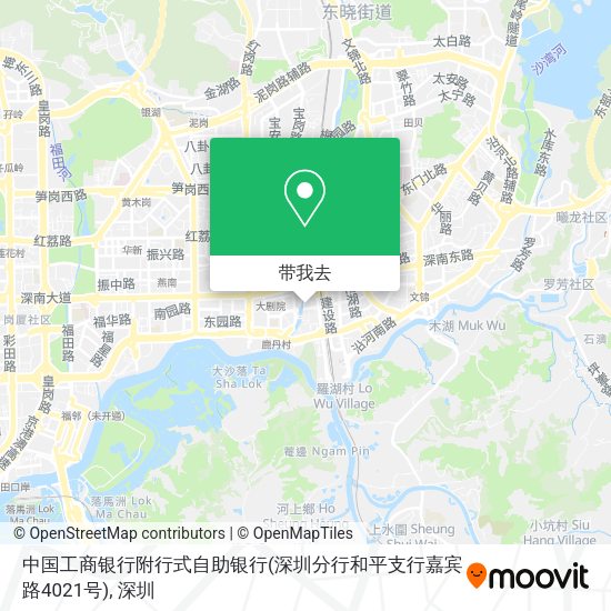 中国工商银行附行式自助银行(深圳分行和平支行嘉宾路4021号)地图