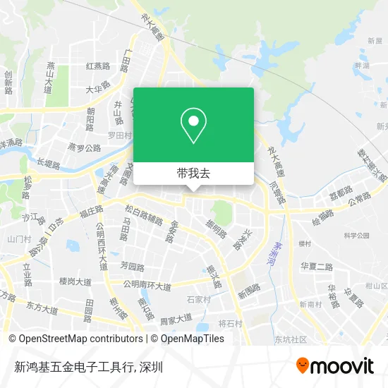 新鸿基五金电子工具行地图