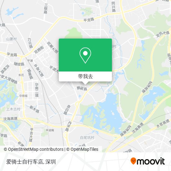 爱骑士自行车店地图