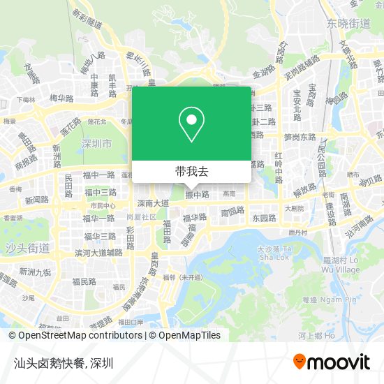 汕头卤鹅快餐地图
