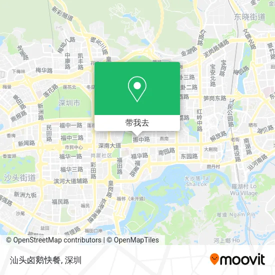 汕头卤鹅快餐地图