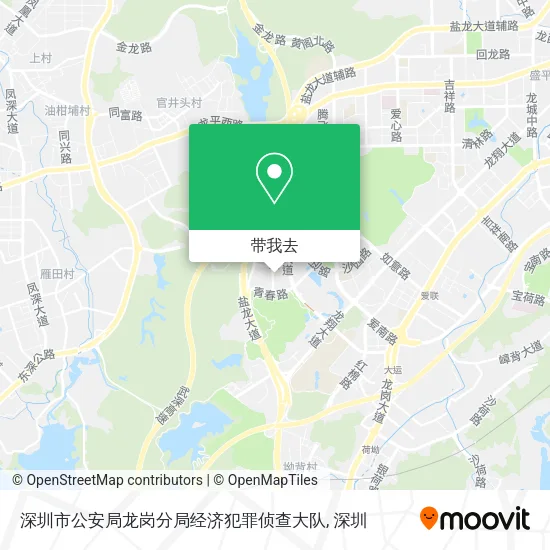深圳市公安局龙岗分局经济犯罪侦查大队地图