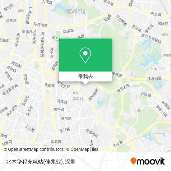 水木华程充电站(佳兆业)地图