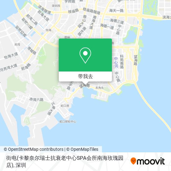 街电(卡黎奈尔瑞士抗衰老中心SPA会所南海玫瑰园店)地图