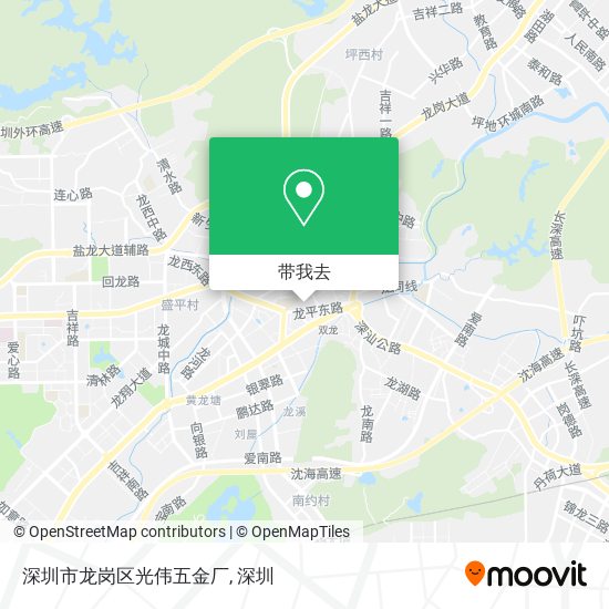 深圳市龙岗区光伟五金厂地图