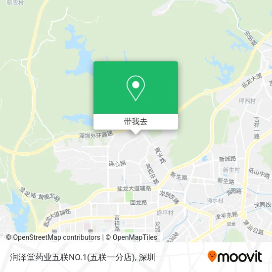 润泽堂药业五联NO.1(五联一分店)地图