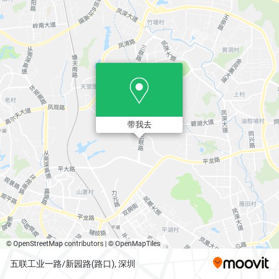 五联工业一路/新园路(路口)地图