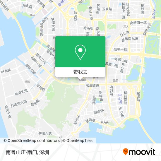 南粤山庄-南门地图
