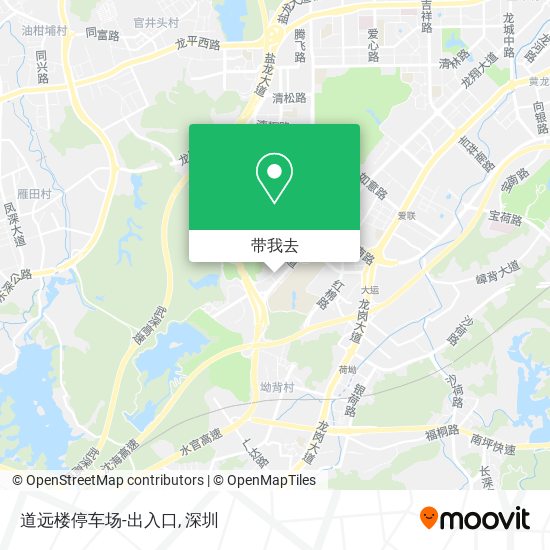 道远楼停车场-出入口地图