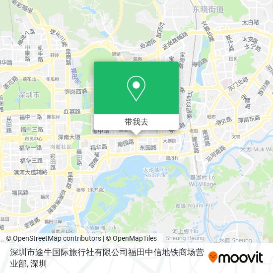 深圳市途牛国际旅行社有限公司福田中信地铁商场营业部地图
