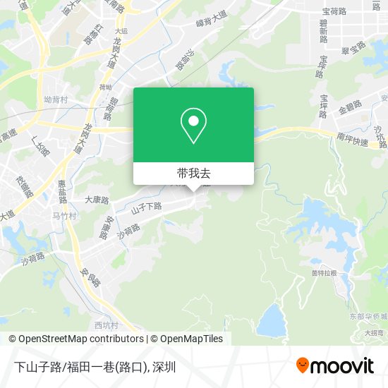 下山子路/福田一巷(路口)地图