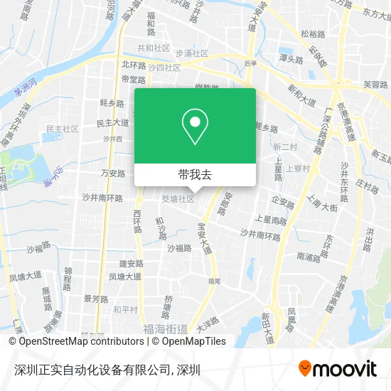 深圳正实自动化设备有限公司地图