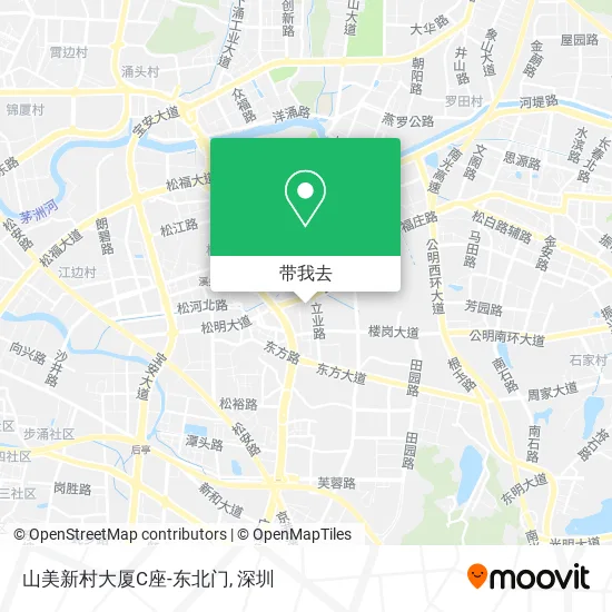 山美新村大厦C座-东北门地图