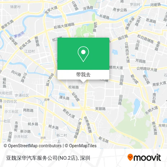 亚魏深华汽车服务公司(NO.2店)地图