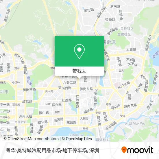 粤华·奥特城汽配用品市场-地下停车场地图