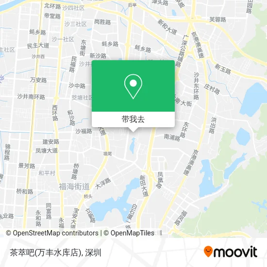茶萃吧(万丰水库店)地图